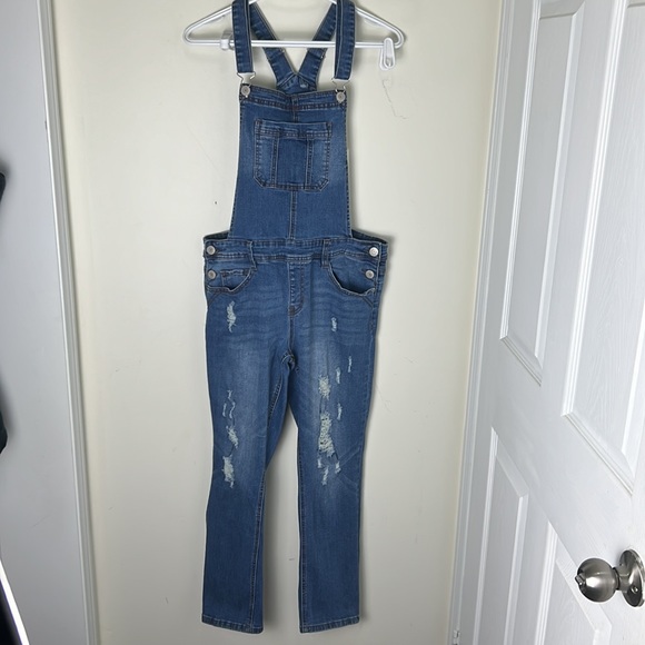 Eighty-two Distressed Denim Jeans Overall Size 9 - Picture 6 of 11